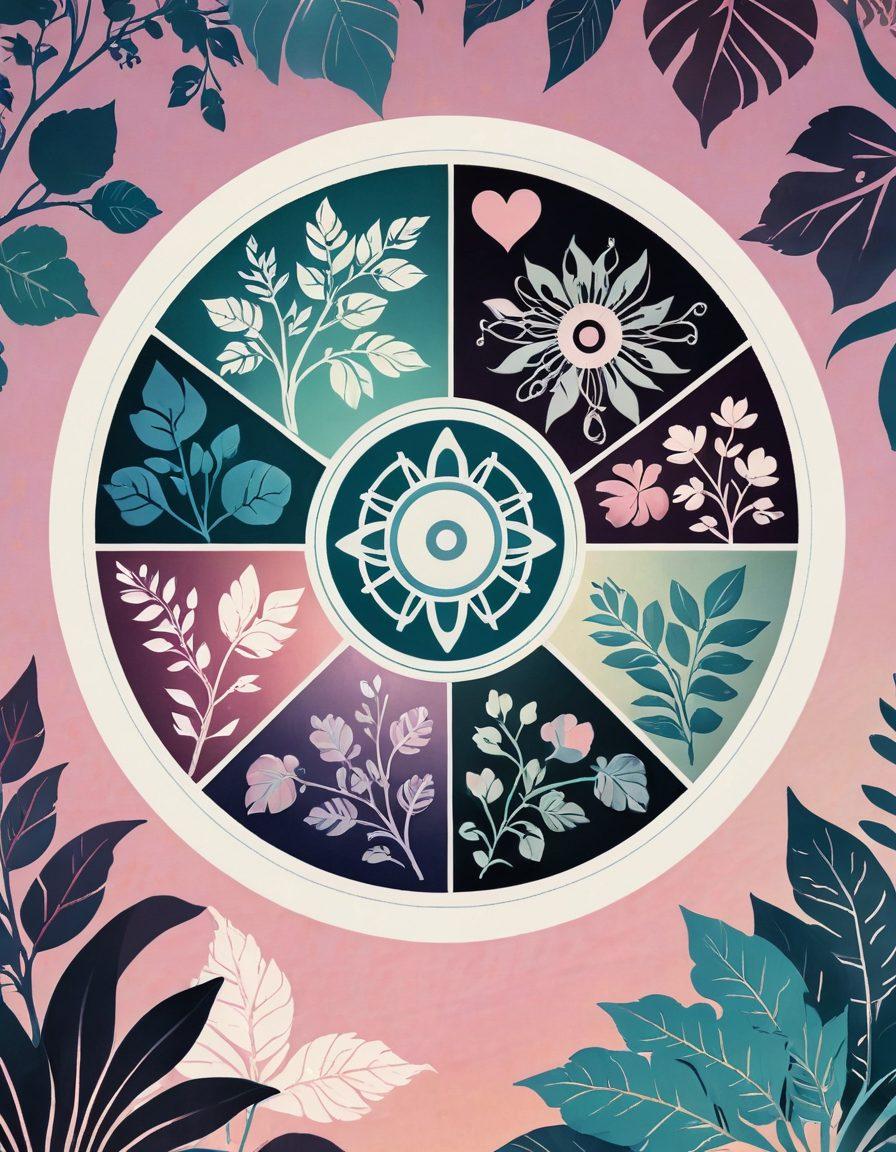 A thought-provoking illustration of a film reel unwinding, revealing various explicit movie scenes and symbols of sexual wellness like hearts, plants, and wellness icons. The background features a hazy gradient of muted colors to represent complexity and duality. The film reel has a spotlight illuminating it, emphasizing exploration and understanding in adult media. The overall style should evoke a sense of maturity and openness. vibrant colors. abstract. 3D.